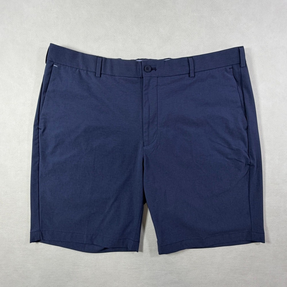 Peter Millar Crown Crafted Surge Shorts Mens 38 Navy Blue Tailored Fit Golf